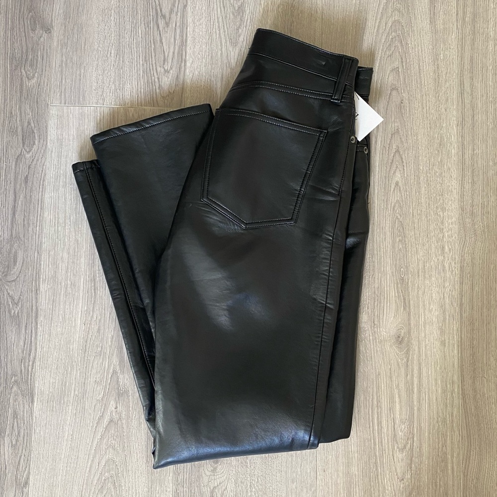 AGOLDE 90s Pinch Waist Leather Pants